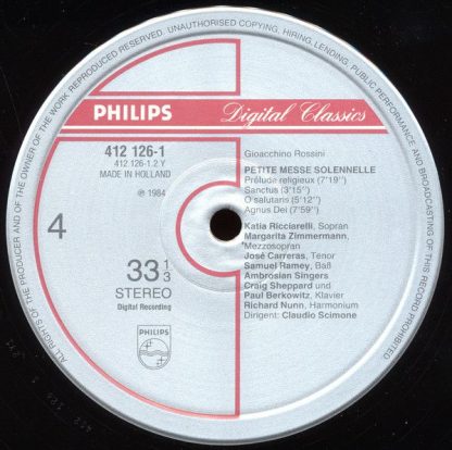 Philips 412 124-1 - Petite Messe Solennelle - Image 8