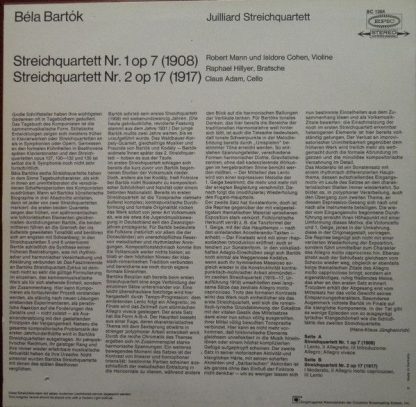 Epic BC 1364 - Streichquartette Nr. 1 und 2 - Image 2