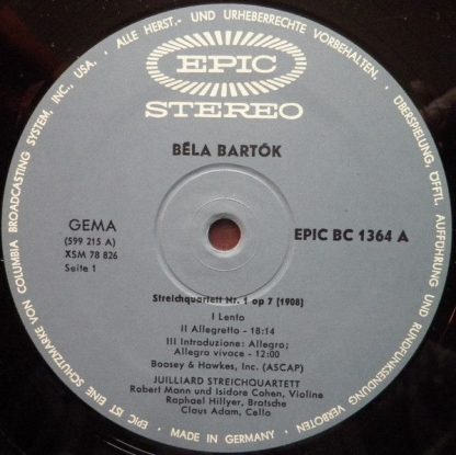 Epic BC 1364 - Streichquartette Nr. 1 und 2 - Image 4