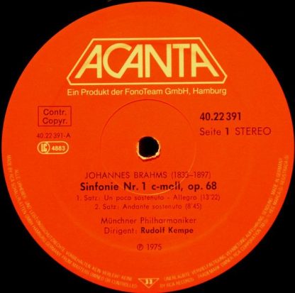 ACANTA 40.22 391 - Sinfonie Nr. 1 C-Moll, Op. 68 - Image 3