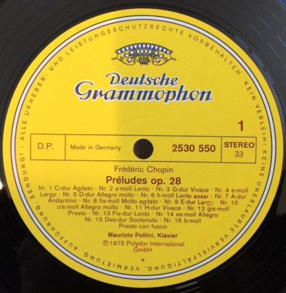 Deutsche Grammophon 2530 550 - 24 Préludes Op. 28 - Image 2