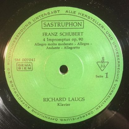 Sastruphon SM 007041 - Impromptus - Moments Musicaux - Image 3