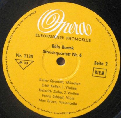 Opera 1135 - Streichquartett In Es (1943) / Streichquartett Nr. - Image 3