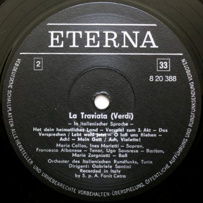 Eterna 8 20 388 - La Traviata (Opernquerschnitt In Italienischer - Image 4