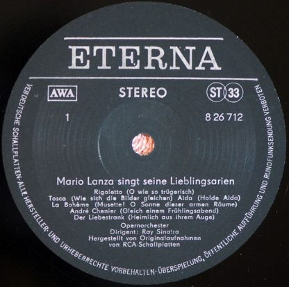 Eterna 8 26 712 - Mario Lanza Singt Seine Lieblingsarien - Image 3