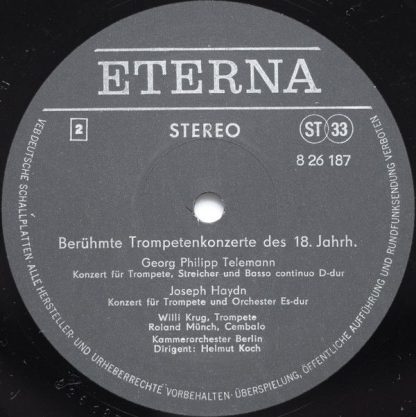 Eterna 8 26 187 - Berühmte Trompetenkonzerte Des 18. Jahrhundert - Image 4