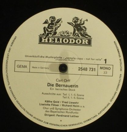 HELIODOR 2548 731 - Die Bernauerin (Ein Bairisches Stück) - Quer