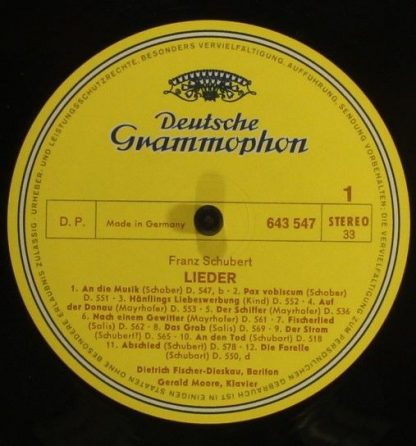 Deutsche Grammophon 2720 006 - Lieder Volume 1 - Image 3