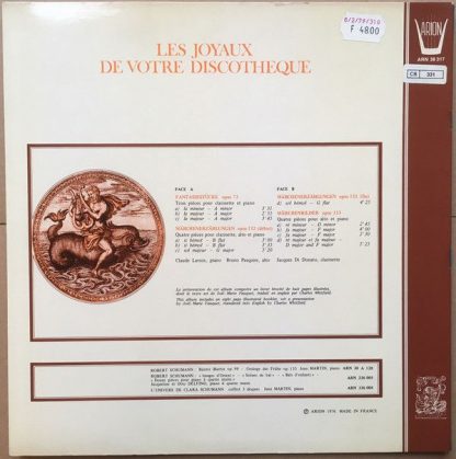 ARION ARN 38 317 - Fantasiestucke Opus 73, Marchenerzahlungen Op - Image 2