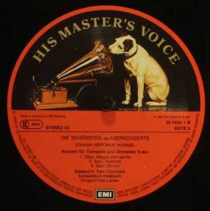 His Master's Voice 1C 137 29 0522 3 - Die Schönsten Bläserkonzer - Image 4
