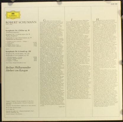 Deutsche Grammophon 2530 169 - Symphonien Nr. 1 "Frühling" ("Spr - Image 2