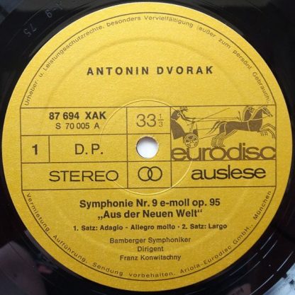 Ariola 87 694 XAK - Symphonie Nr. 9 E-moll "Aus Der Neuen Welt" - Image 3