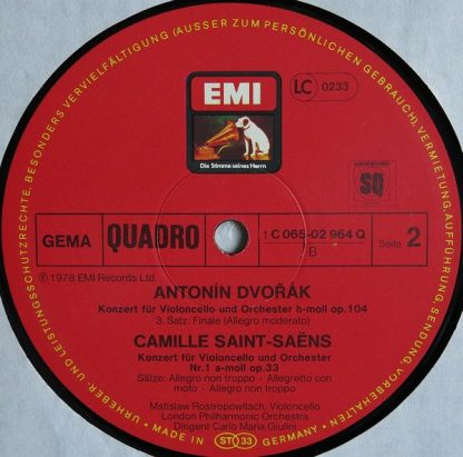 EMI Electrola 1C 065-02 964 Q - Cello Concerto / Cello Concerto - Image 4