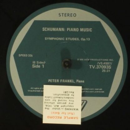 Turnabout TV 37093-5S - Piano Works Vol. 1 - Image 4