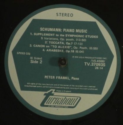 Turnabout TV 37093-5S - Piano Works Vol. 1 - Image 5
