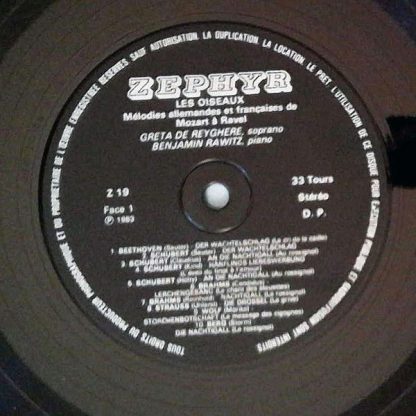 Zephyr (2) Z19 - Les Oieseux: Melodies Allemandes Et Francaises - Image 3