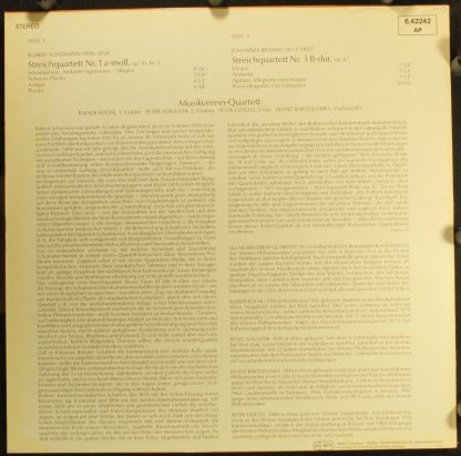 DECCA 6.42242 AP - Streichquartett Nr.1 A-moll,op41,1 ・Streichqu - Image 2