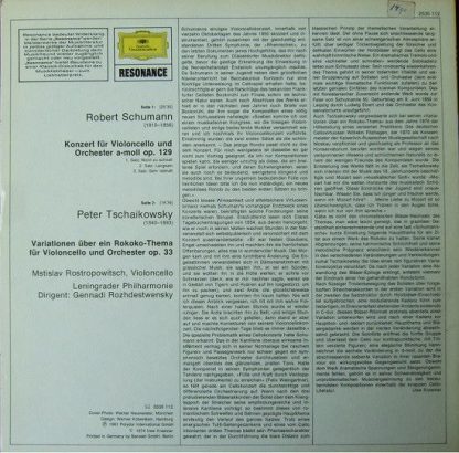 Deutsche Grammophon 2535 112 - Cellokonzert · Rokoko-Variationen - Image 2