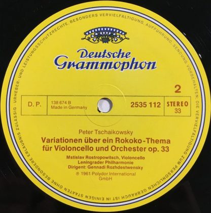 Deutsche Grammophon 2535 112 - Cellokonzert · Rokoko-Variationen - Image 4