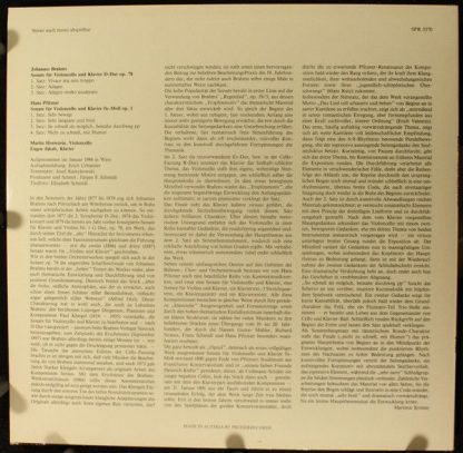 Preiser Records SPR 3370 - Sonate Für Violoncello Und Klavier D- - Image 2
