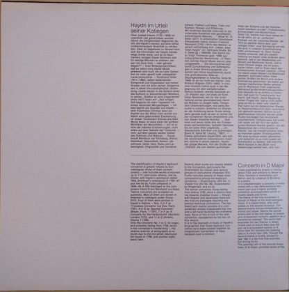 EMI 1 C 065-02 614 - Haydn - Klavierkonzerte In D Und G - Image 2
