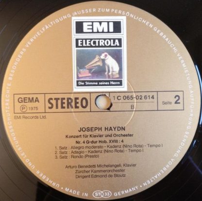 EMI 1 C 065-02 614 - Haydn - Klavierkonzerte In D Und G - Image 6