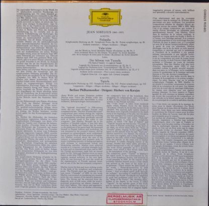 Deutsche Grammophon 139 016 SLPM - Finlandia · Valse Triste · De - Image 2