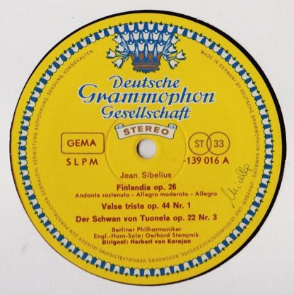 Deutsche Grammophon 139 016 SLPM - Finlandia · Valse Triste · De - Image 3