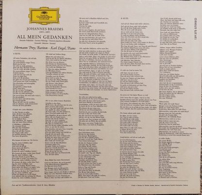 Deutsche Grammophon 139 375 SLPM - All Mein Gedanken (Deutsche V - Image 2