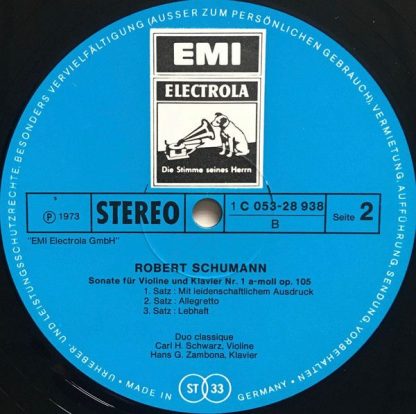 EMI Electrola 1 C 053-28 938 - Sonatine Für Violine Und Klavier - Image 3