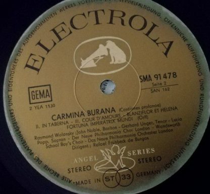 Electrola SMA 91 478 - Carmina Burana - Image 4