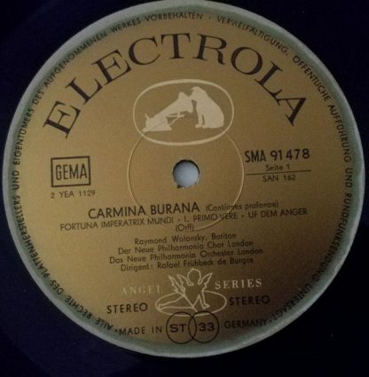 Electrola SMA 91 478 - Carmina Burana - Image 5