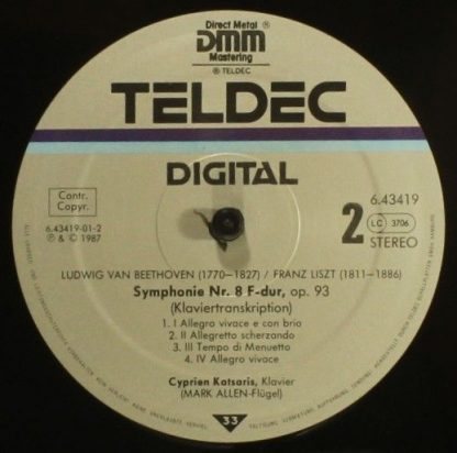TELDEC 6.43419 AZ - Symphonien Nr. 4 & 8 - Image 4