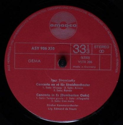 Amadeo AVRS 6350 - Concerto In Ré Für Streichorchester ‧ Concert - Image 3