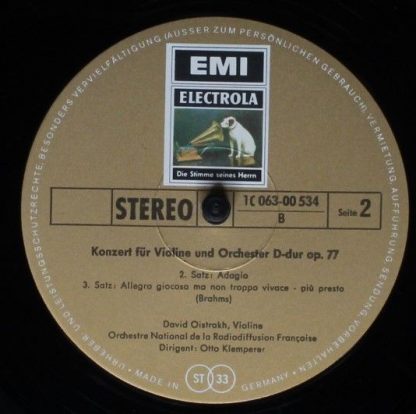 EMI Electrola 1C 063-00 534 - Violinkonzert D-dur Op. 77 - Image 4