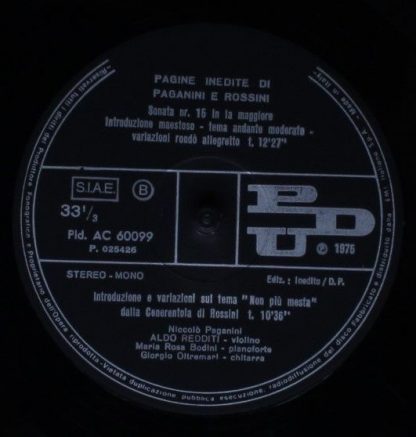 PDU Pld AC 60099 - Pagine Inedite di Paganini E Rossini - Image 4