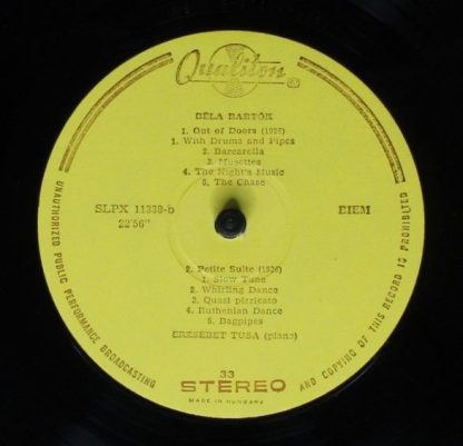 Hungaroton LPX 11338 - Sonata For Piano - Nine Little Piano Piec - Image 8