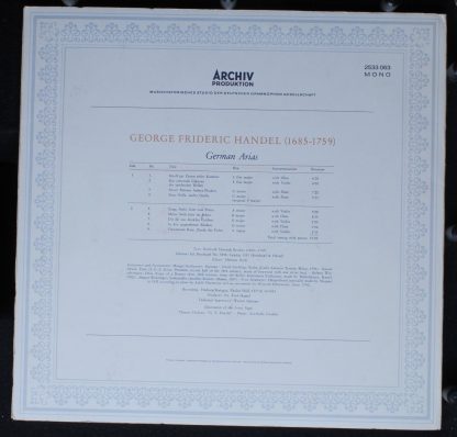 Archiv Produktion 2533 063 - German Arias - Image 3