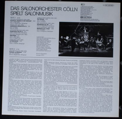 Deutsche Harmonia Mundi 1C 067 1999461 - Das Salonorchester Cöll - Image 2