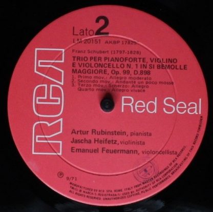 RCA Red Seal LM 20151 - Brahms: Trio per Pianoforte, Violino e V - Image 4