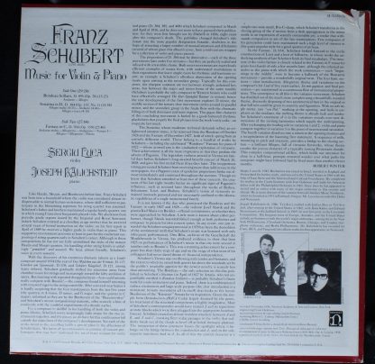 Nonesuch Records H-71370 - Music For Violin & Piano - Image 2