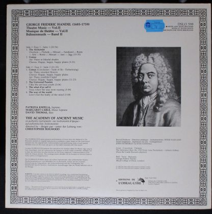 L'Oiseau-Lyre DSLO 598 - Theatre Music (The Alchymist • Comus) - Image 2