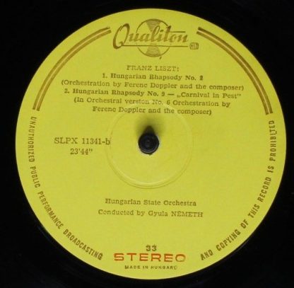 Qualiton SLPX 11341 - Les Préludes / Rhapsodie Espagnole / Hunga - Image 4