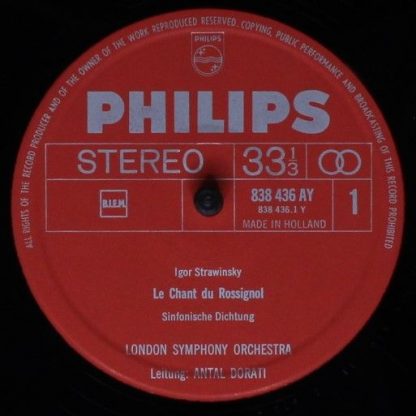 Philips 838 436 AY - Le Chant Du Rossignol/ Scherzo A La Russe/ - Image 3