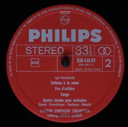 Philips 838 436 AY - Le Chant Du Rossignol/ Scherzo A La Russe/ - Image 4