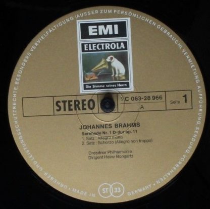 EMI 1 C 063-28 966 - Serenade Nr. 1 D-dur Op. 11 - Image 3
