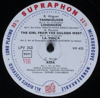 Supraphon LPV 243 - Operatic Arias