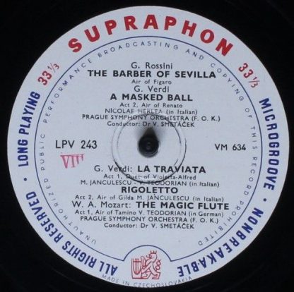 Supraphon LPV 243 - Operatic Arias - Image 2