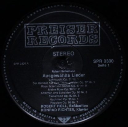 Preiser Records SPR 3330 - Ausgewählte Lieder Von Robert Schuman - Image 3