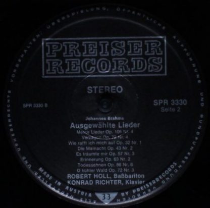 Preiser Records SPR 3330 - Ausgewählte Lieder Von Robert Schuman - Image 4